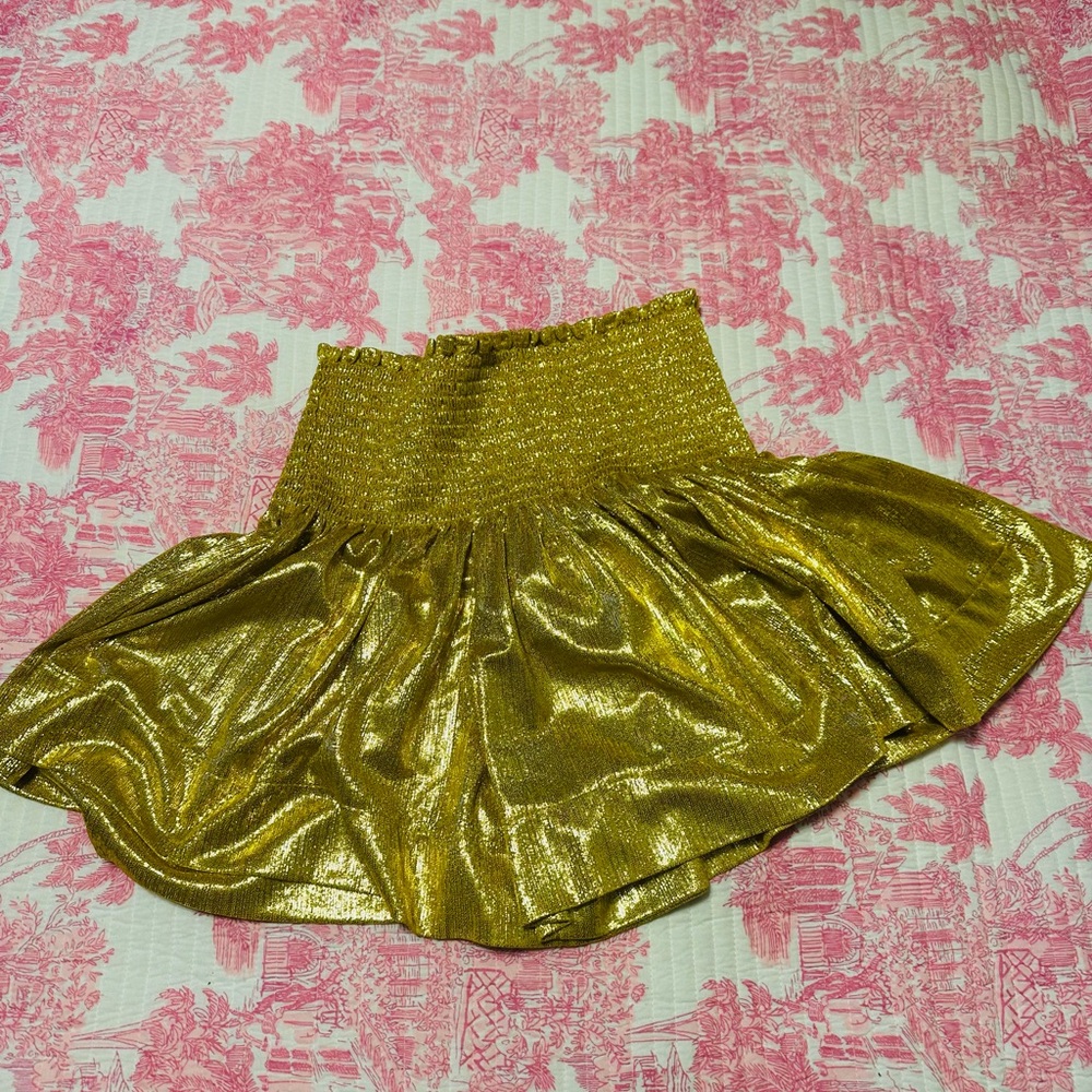 Queen of sparkles Gold Shimmer Shorts